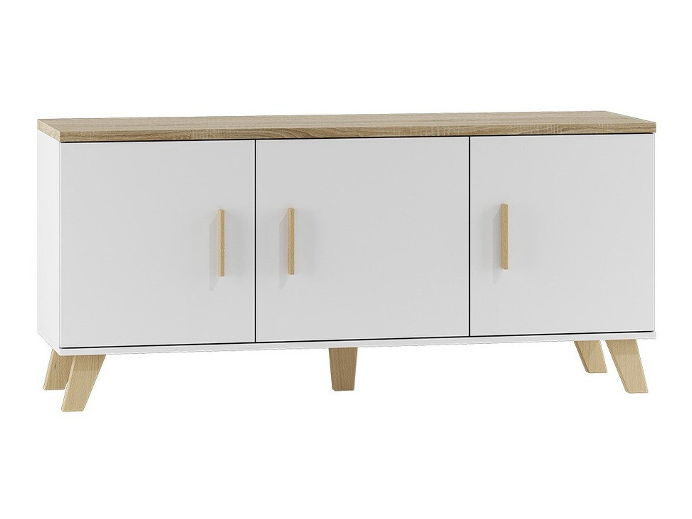 Mueble TV Larfloi 106 (Blanco + Roble Sonoma)