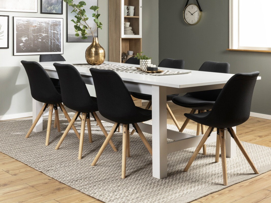 Conjunto de comedor Scandinavian Choice 640 (Gris + Marrón)