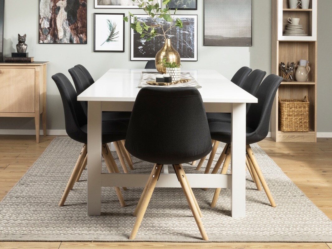 Conjunto de comedor Scandinavian Choice 640 (Gris + Marrón)