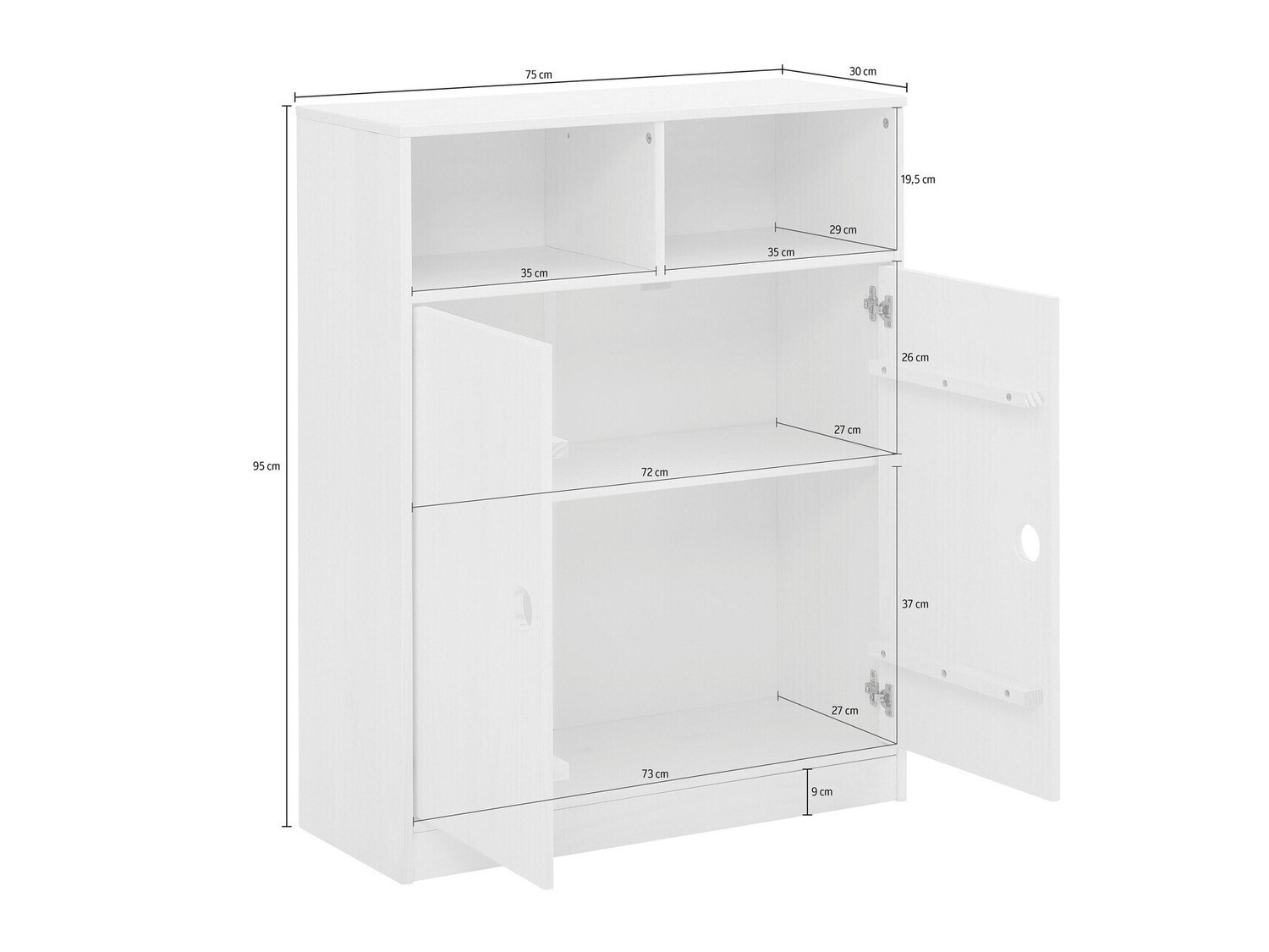 Conjunto de dormitorio infantil Ruvfiva 120 (Gris)