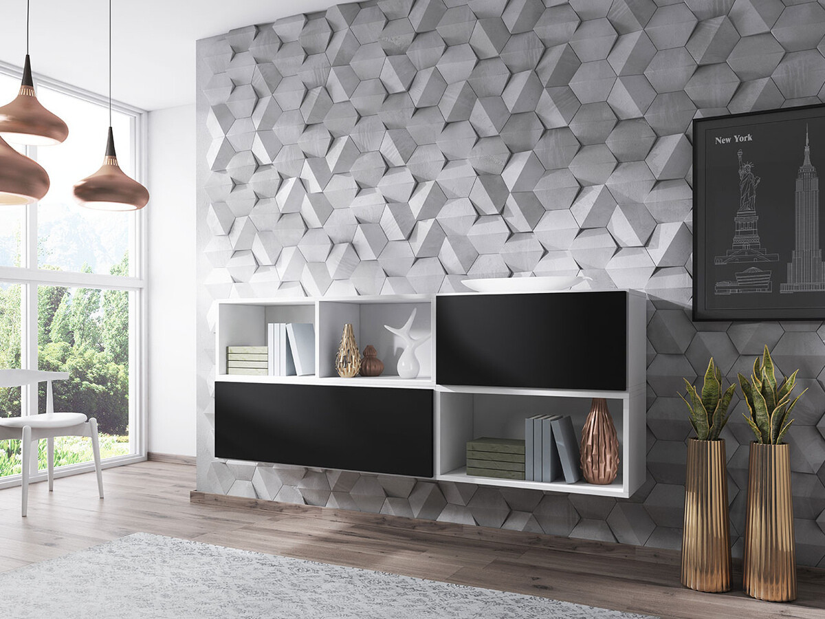 Estantería de pared Corbele 101 (Antracita)