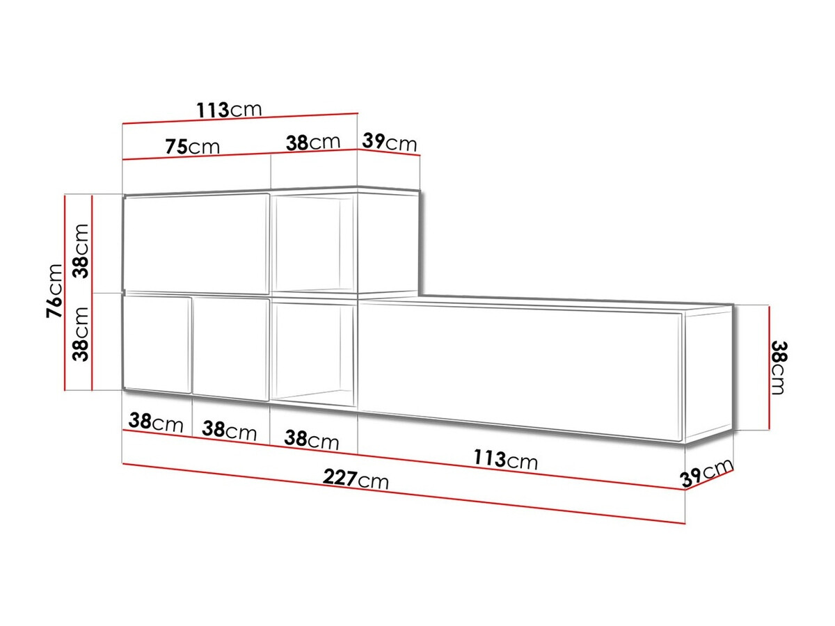 Mueble TV Corbele 114 (Blanco)
