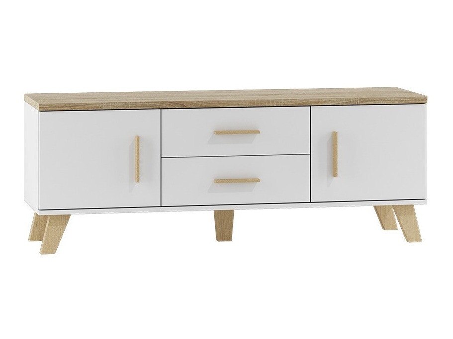 Mueble TV Larfloi 103 (Blanco + Roble Sonoma)