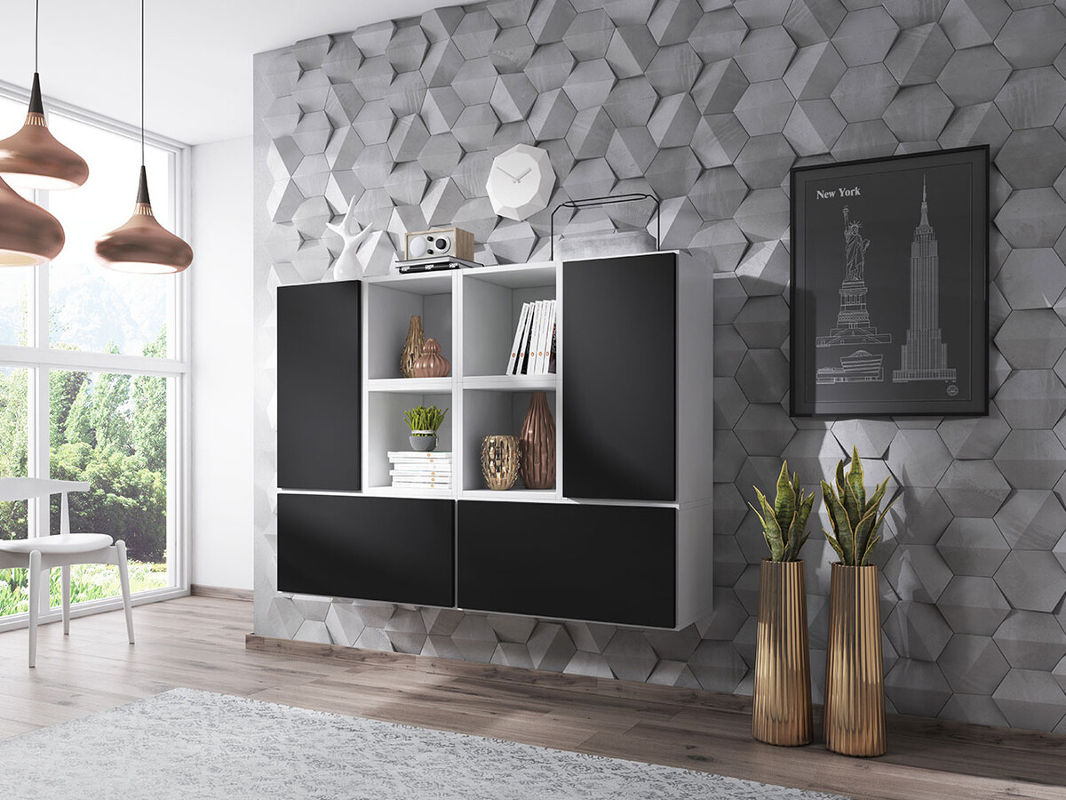 Estantería de pared Corbele 105 (Blanco)