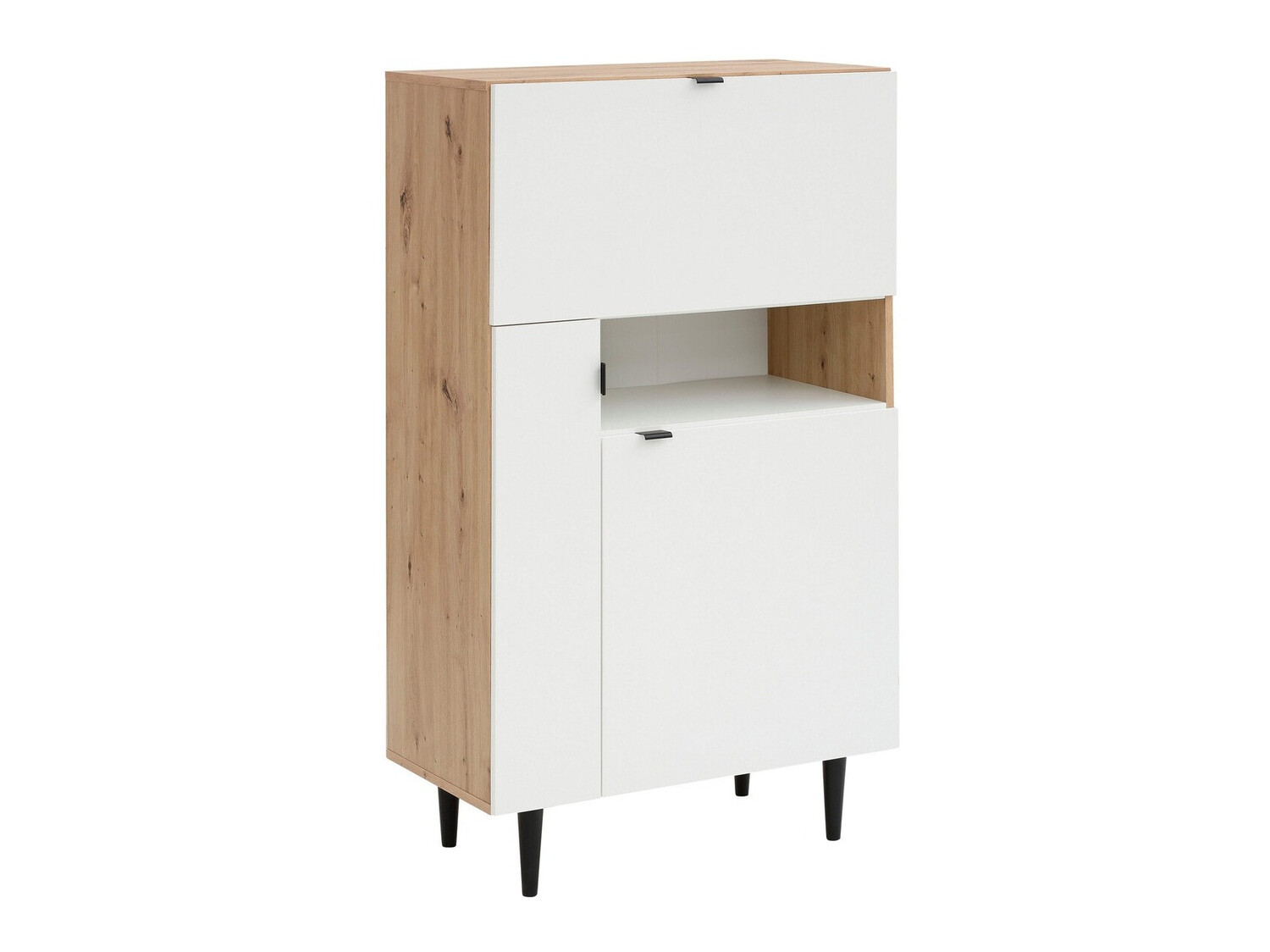 Aparador Denton 1436 (Blanco + Roble Artisan)