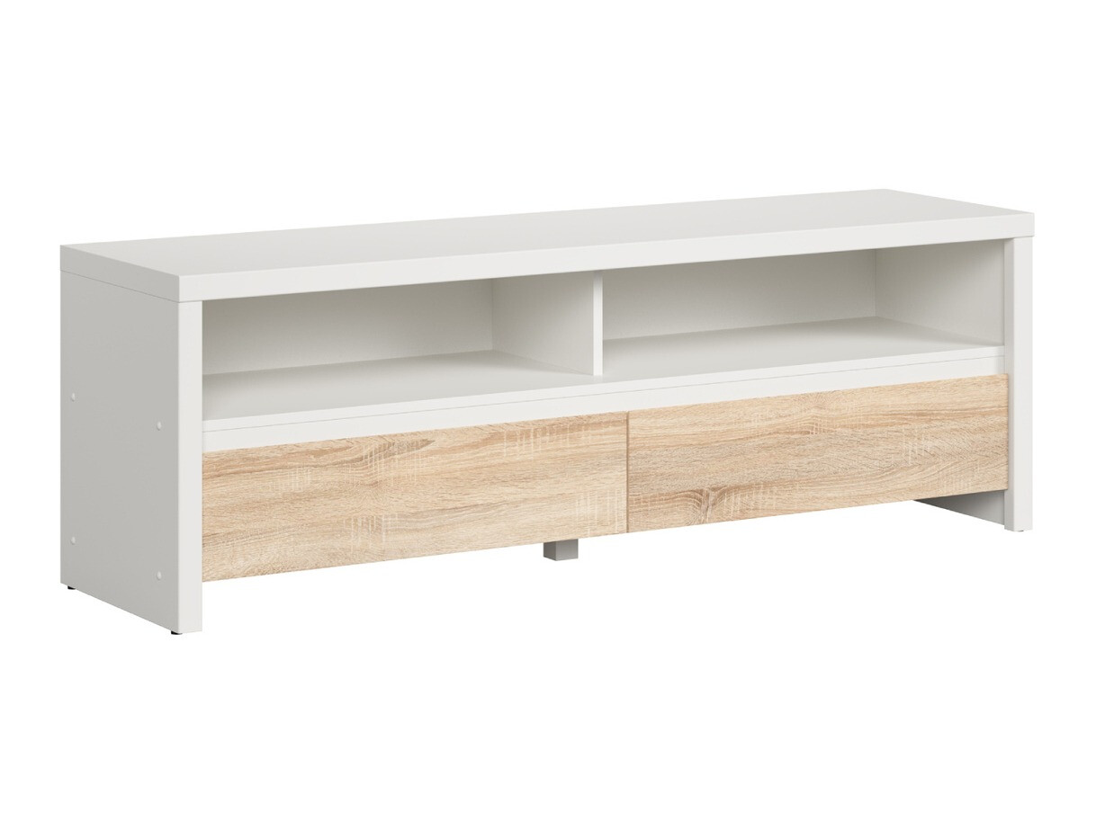 Mueble TV Nolroma 128 (Blanco + Roble Sonoma)
