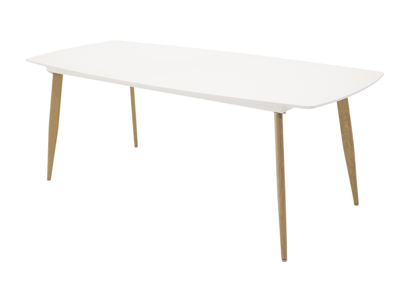 Mesa Dallas 131 (Blanco + roble)