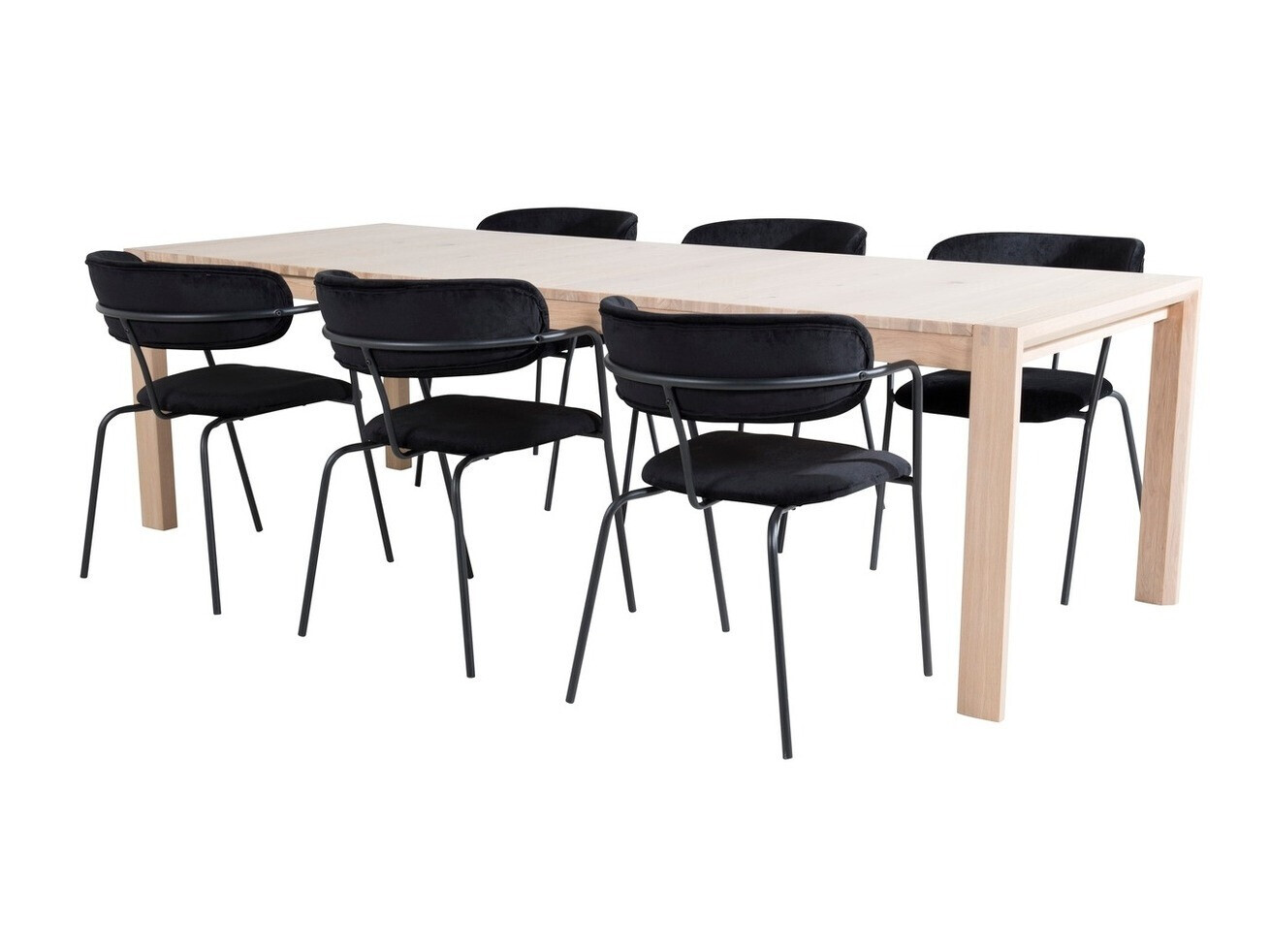 Conjunto de mesas y sillas para comedor Dallas 2055 (Roble)