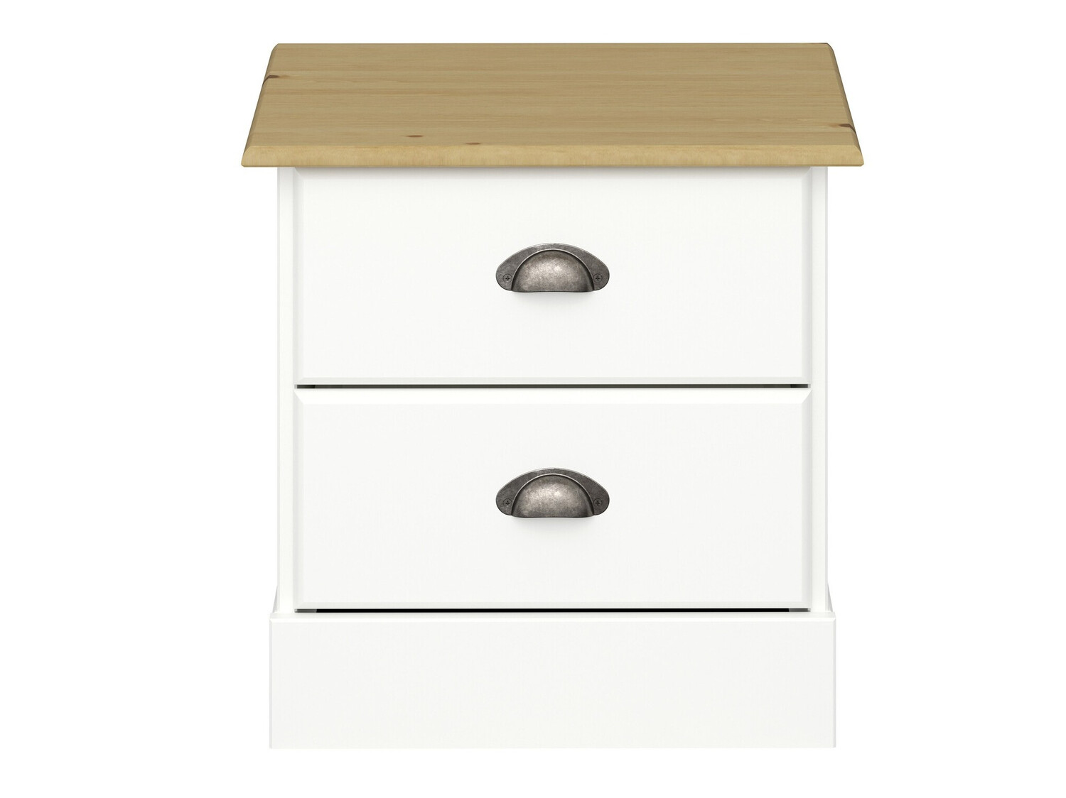 Mesilla de noche Denton 1427 (Blanco + Luminoso madera)