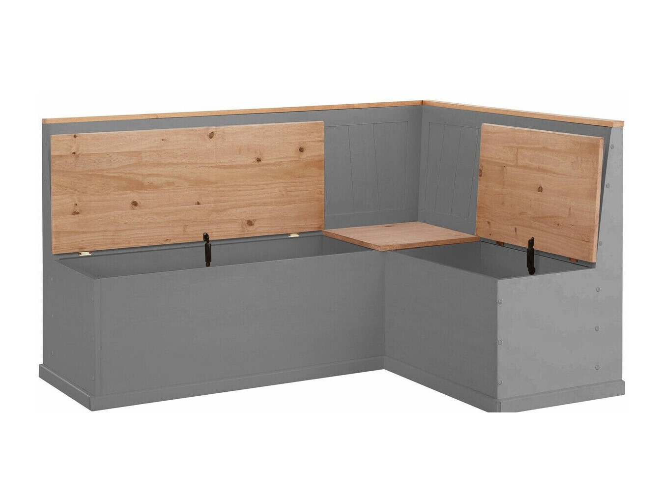 Banco esquinero Cirfeli 106 (Gris + Pino)