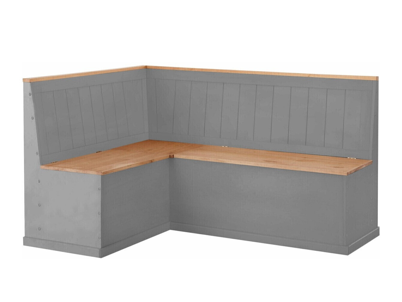 Banco esquinero Cirfeli 106 (Gris + Pino)