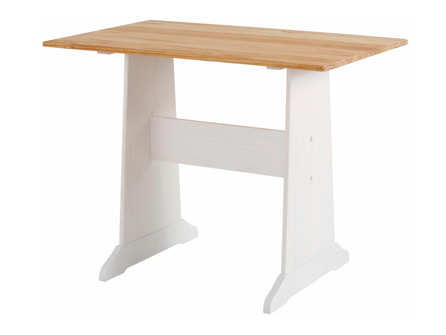 Banco esquinero Denton 204 (Blanco + Pino)