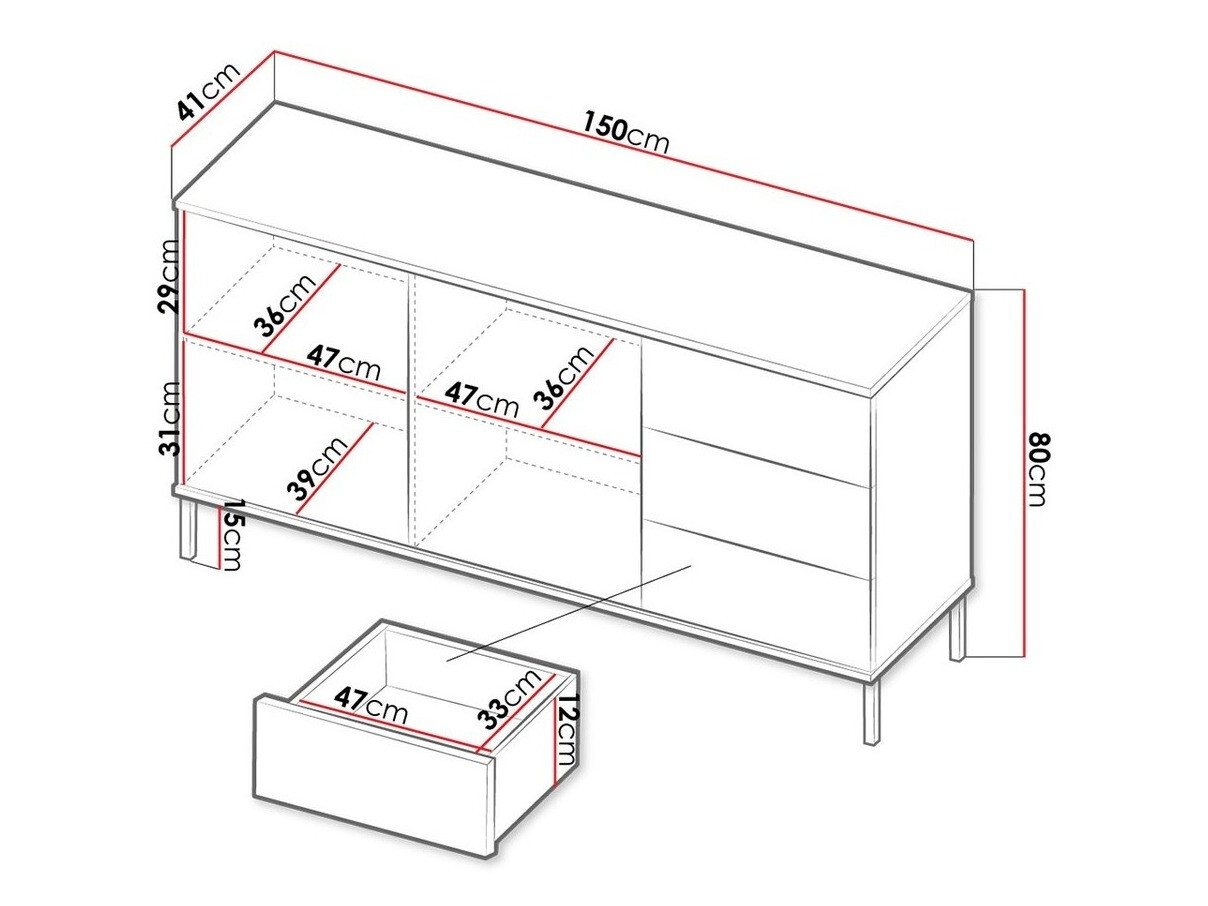 Cómoda Lomsore 104 (Blanco)