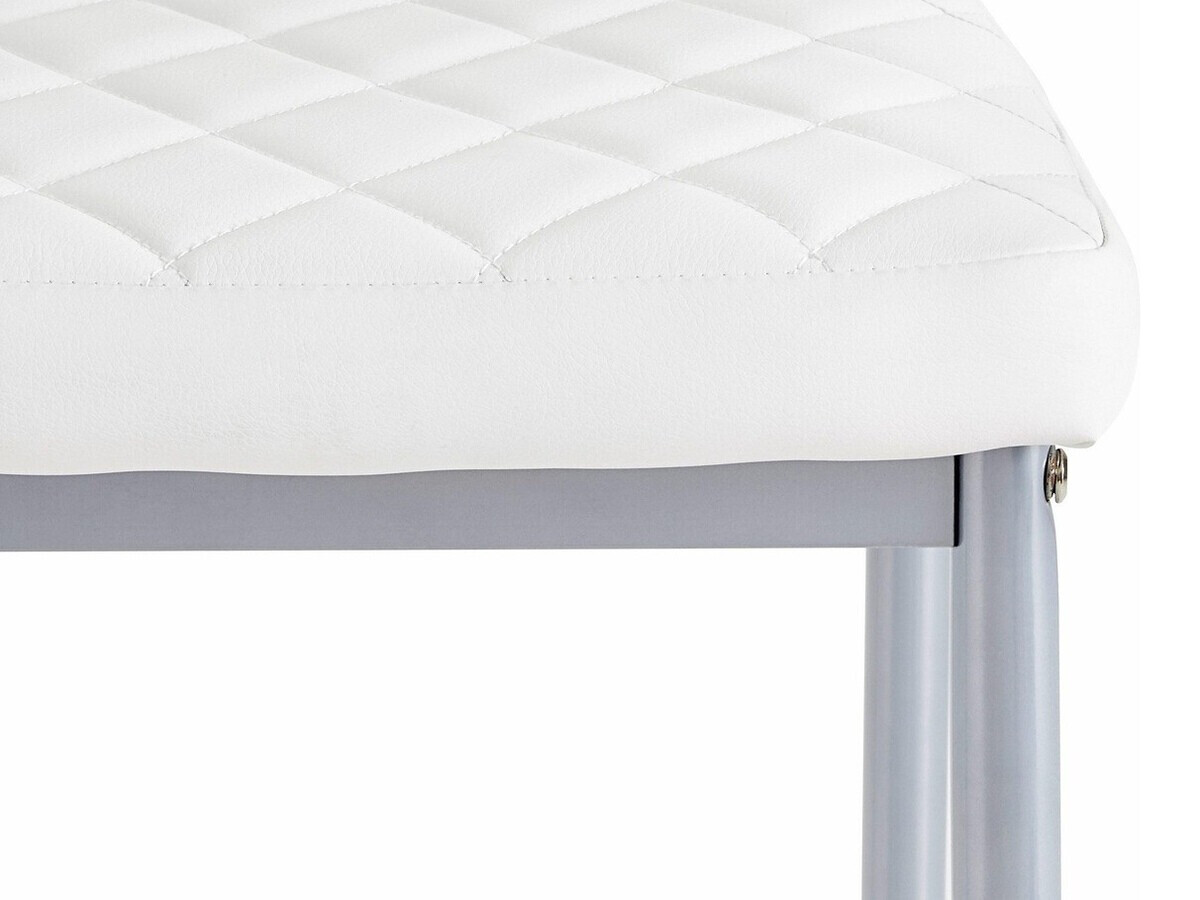 Conjunto de comedor Denton 280 (Blanco + Gris + Blanco)