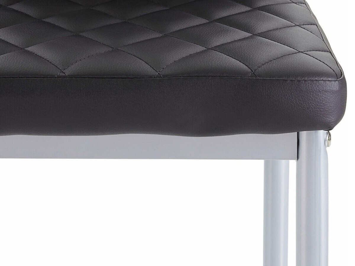 Conjunto de mesas y sillas para comedor Denton 280 (Blanco + Negro)