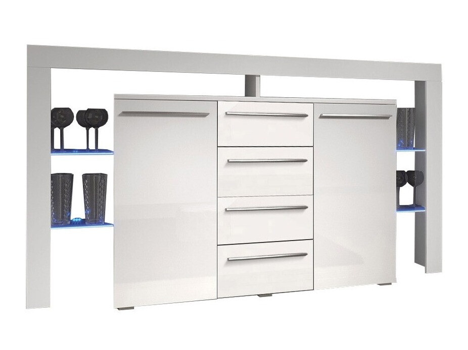 Cómoda Aestas (Blanco + Blanco brillante)