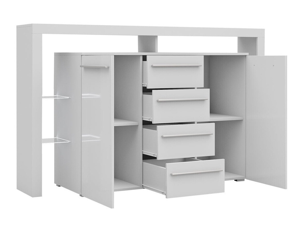 Cómoda Aestas (Blanco + Negro brillante)