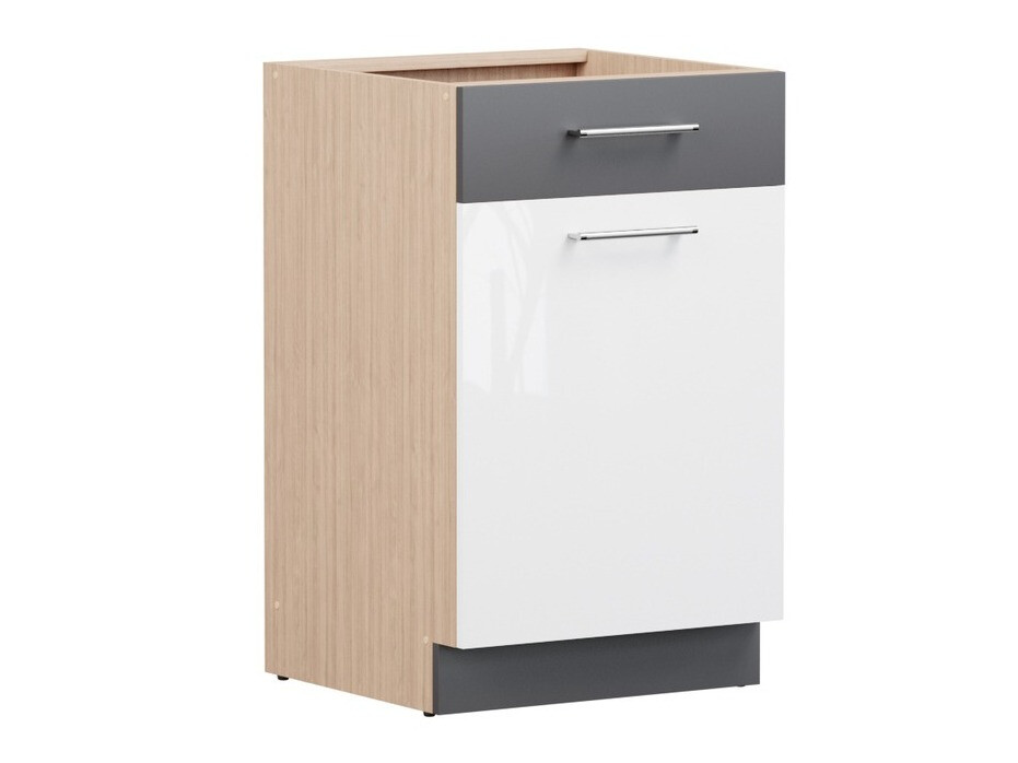 Mueble modular con cajón y puertas. Mode White 112