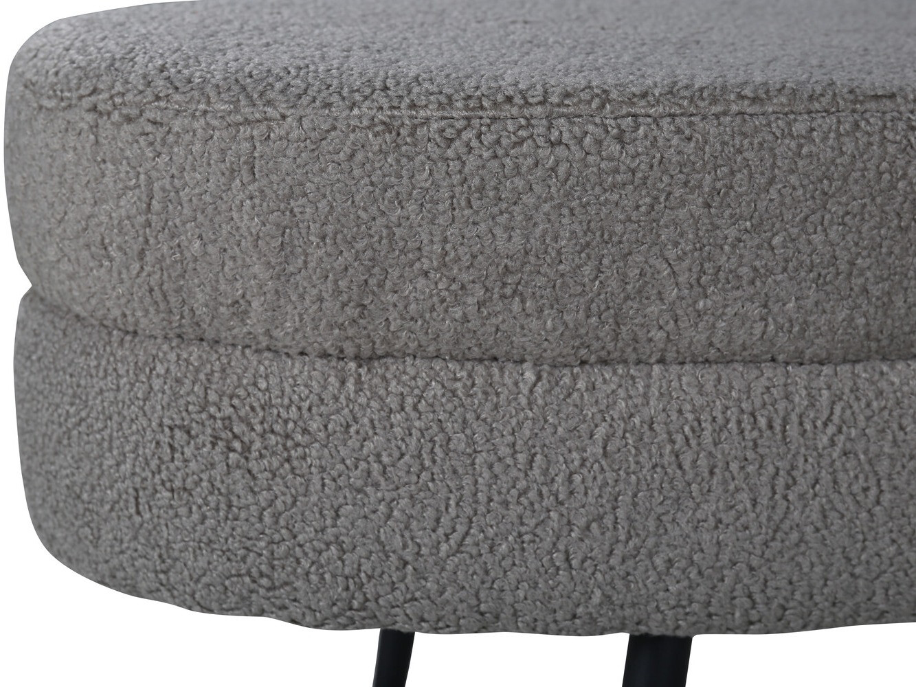 Banco acolchado Dallas 2920 (Gris oscuro + Negro)