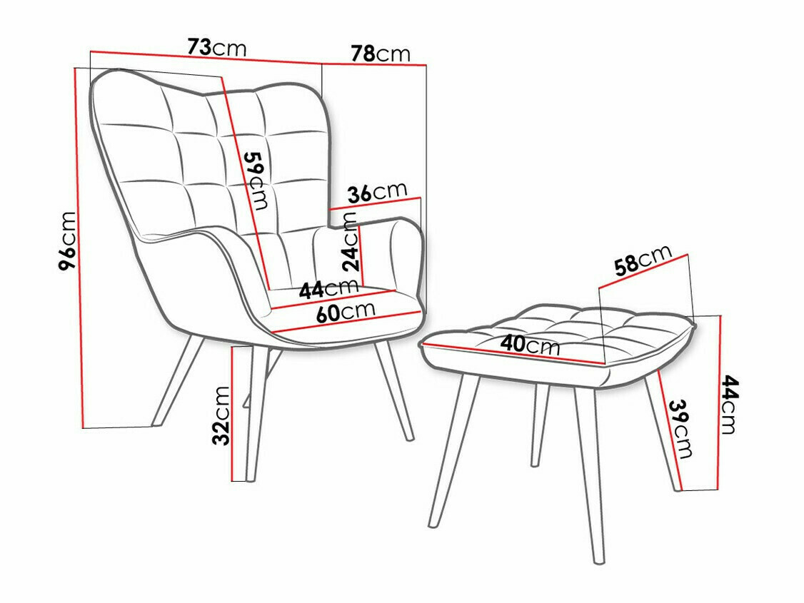 Sillón Comfivo Cautio (Rosa)