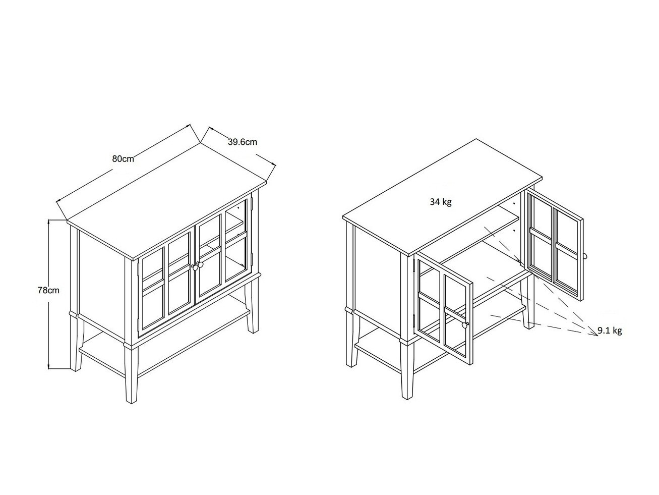 Aparador Sonfivo 104 (Blanco)