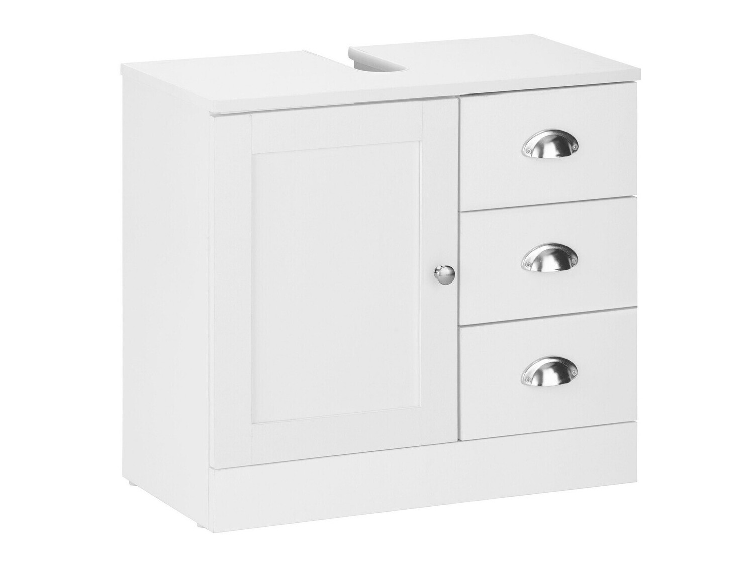 Armario de baño de pie para lavabo Elmvene 105 (Blanco)