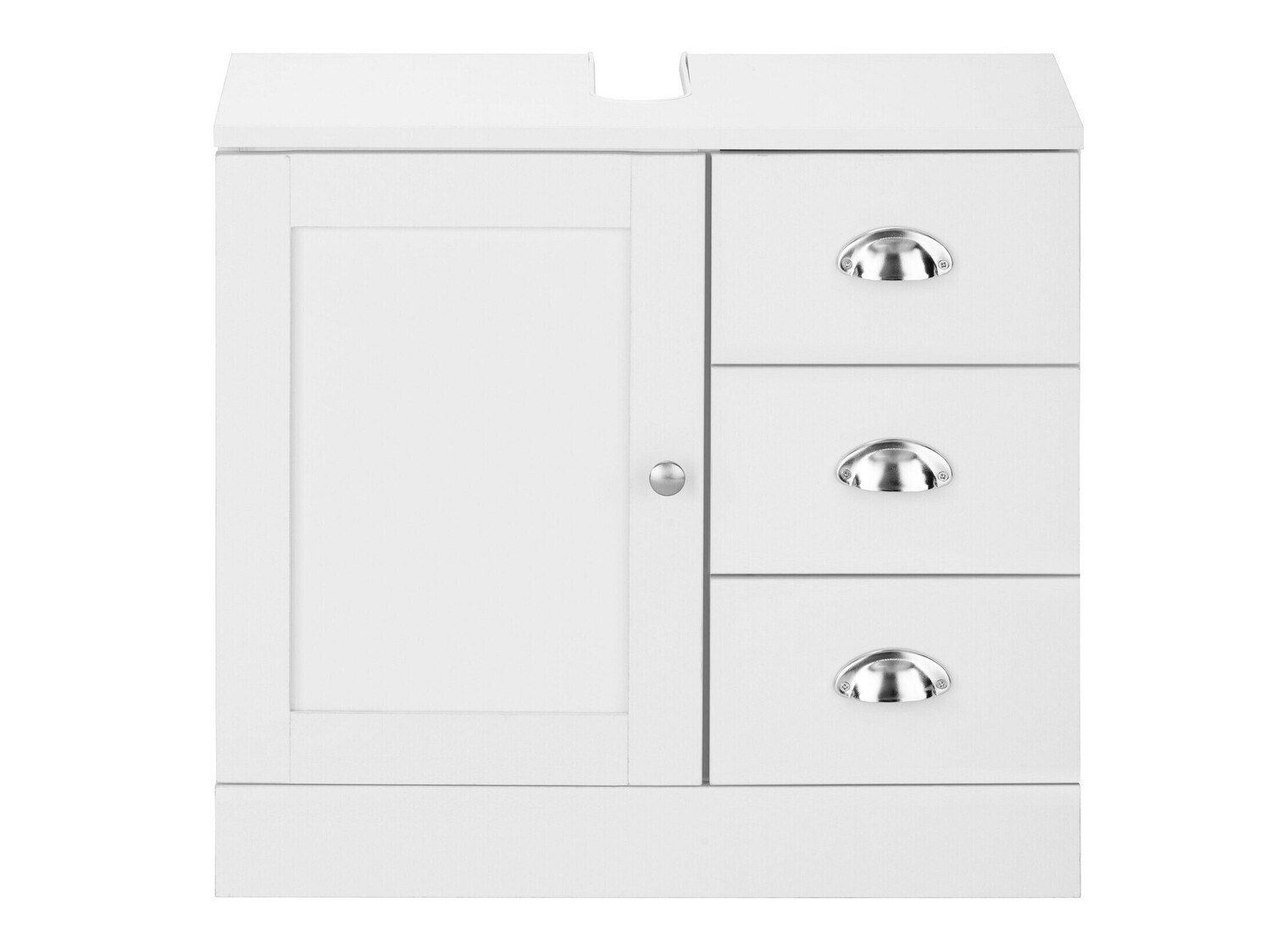 Armario de baño de pie para lavabo Elmvene 105 (Blanco)