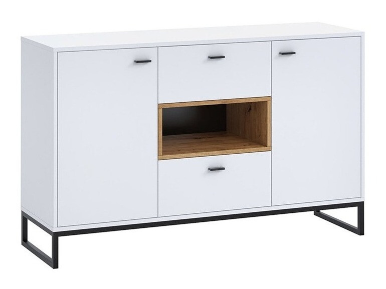 Cómoda Baltesi 104 (Blanco + Roble Artisan)