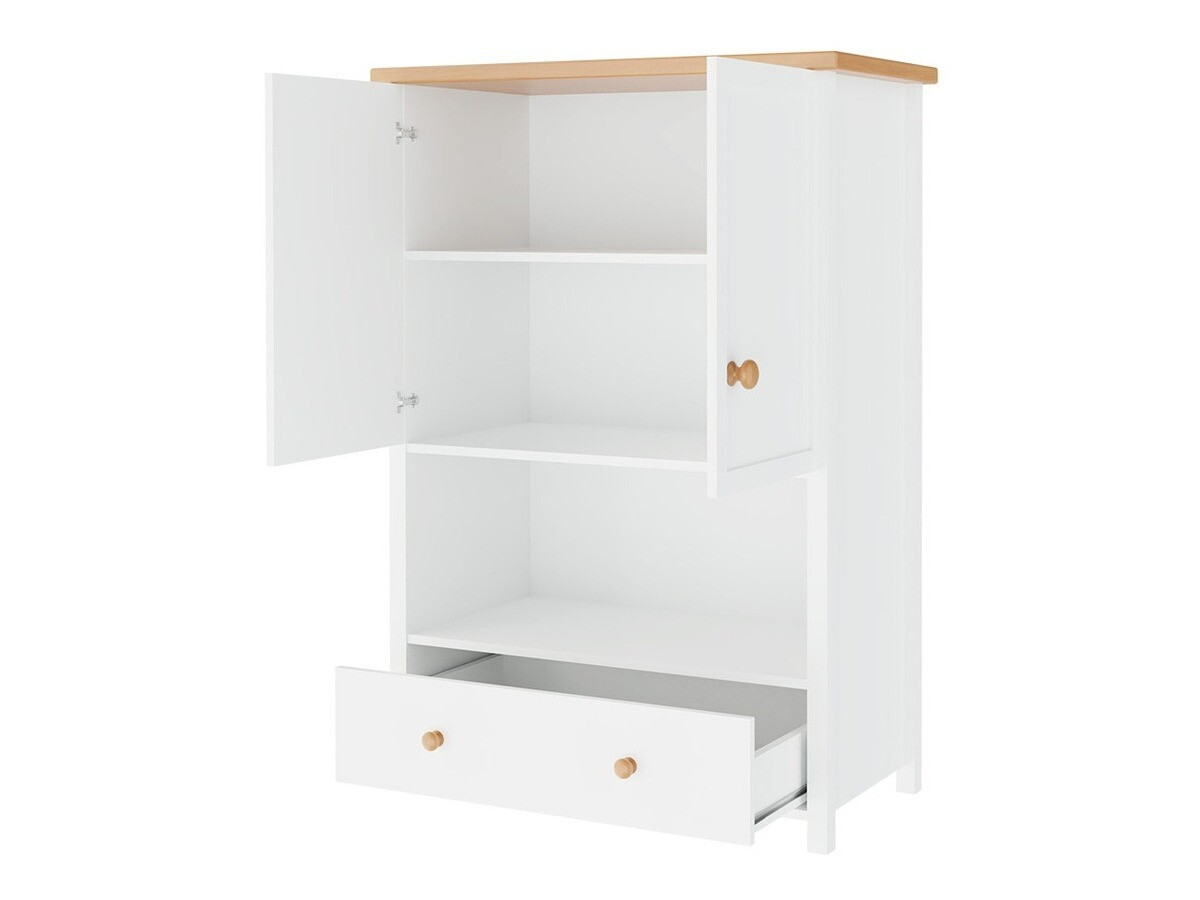 Cómoda Romelbo 144 (Blanco + Roble)