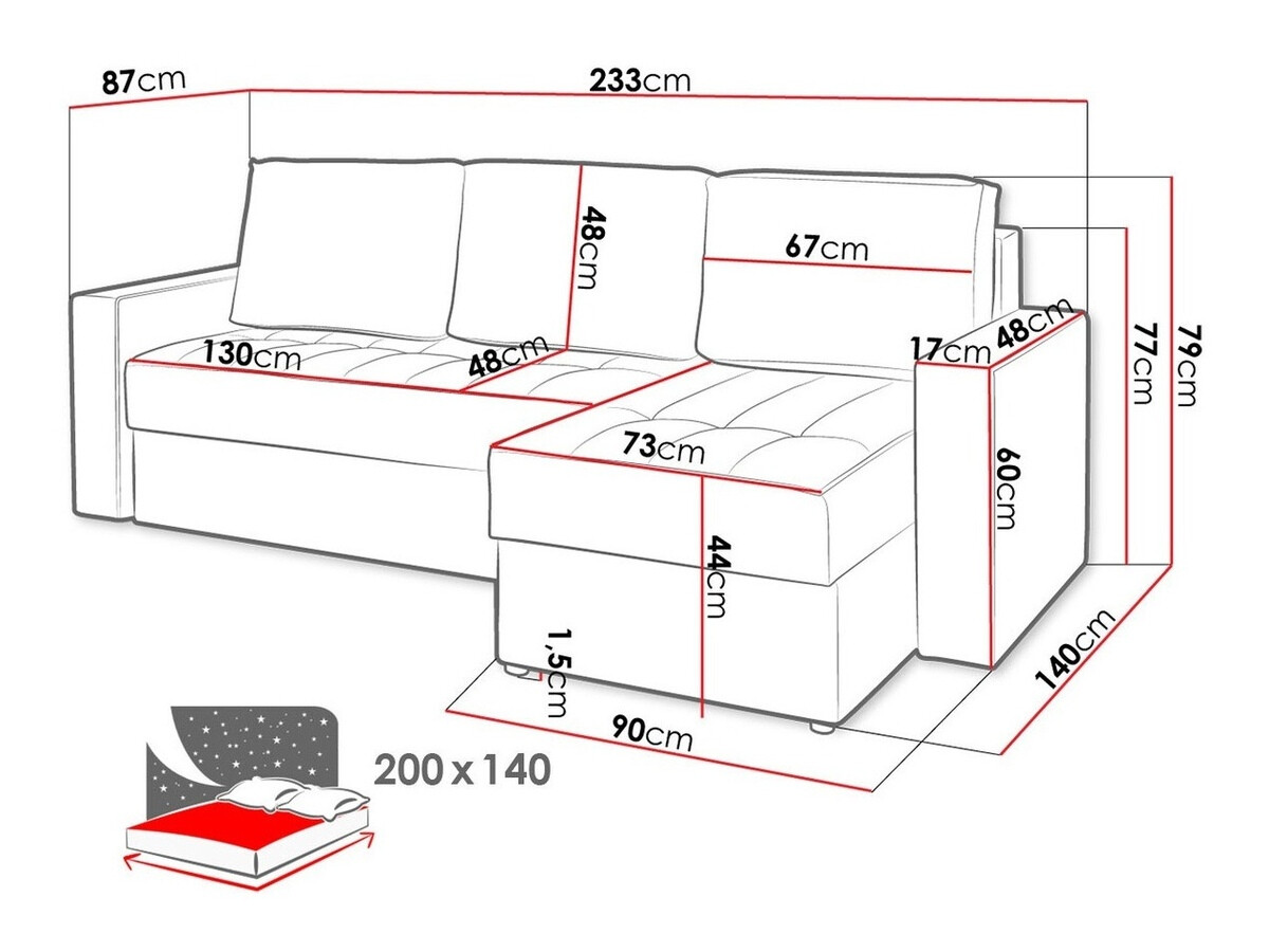 Conjunto de muebles tapizado Tivdalu 119 (Gomez 12 + Gomez 08)