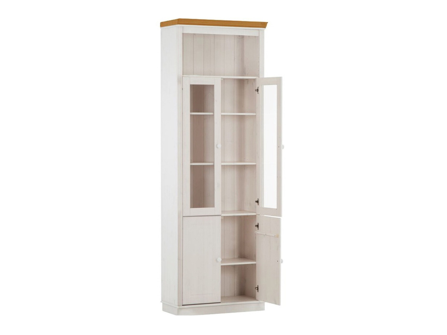 Estantería Saltoro 104 (Blanco + Miel de roble)