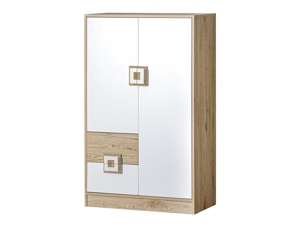 Cómoda Balvire 108 (Roble claro + Blanco)