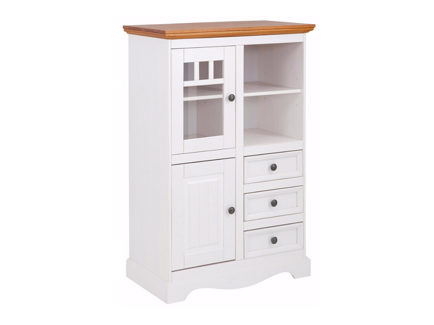 Cómoda Fentivo 104 (Blanco + Miel de roble)