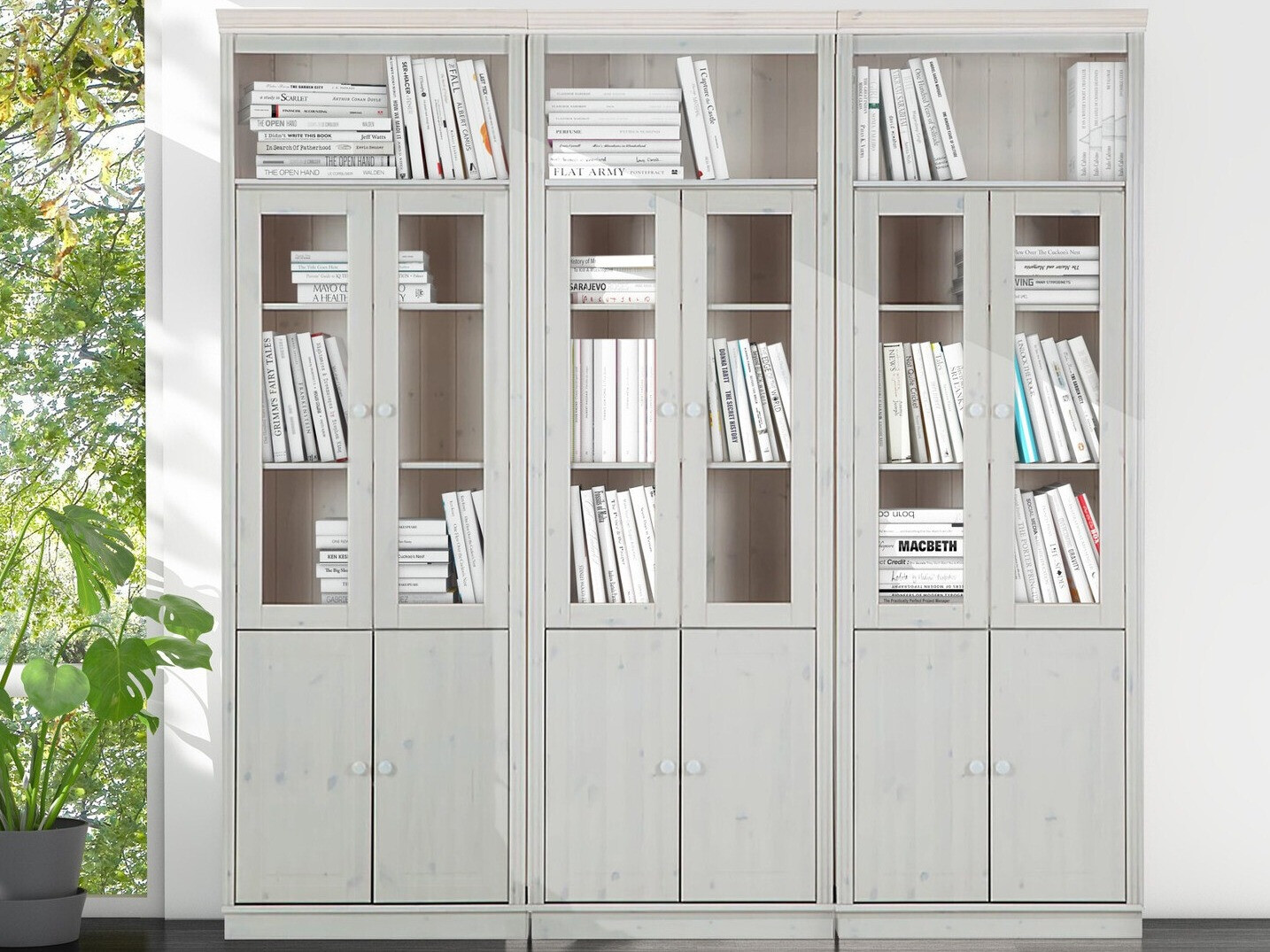 Conjunto de estantería Saltoro 109 (Blanco)