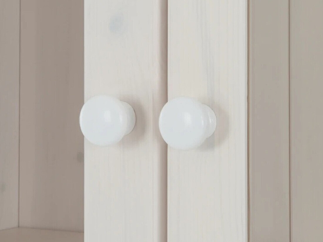 Conjunto de estantería Saltoro 114 (Blanco + Miel de roble)