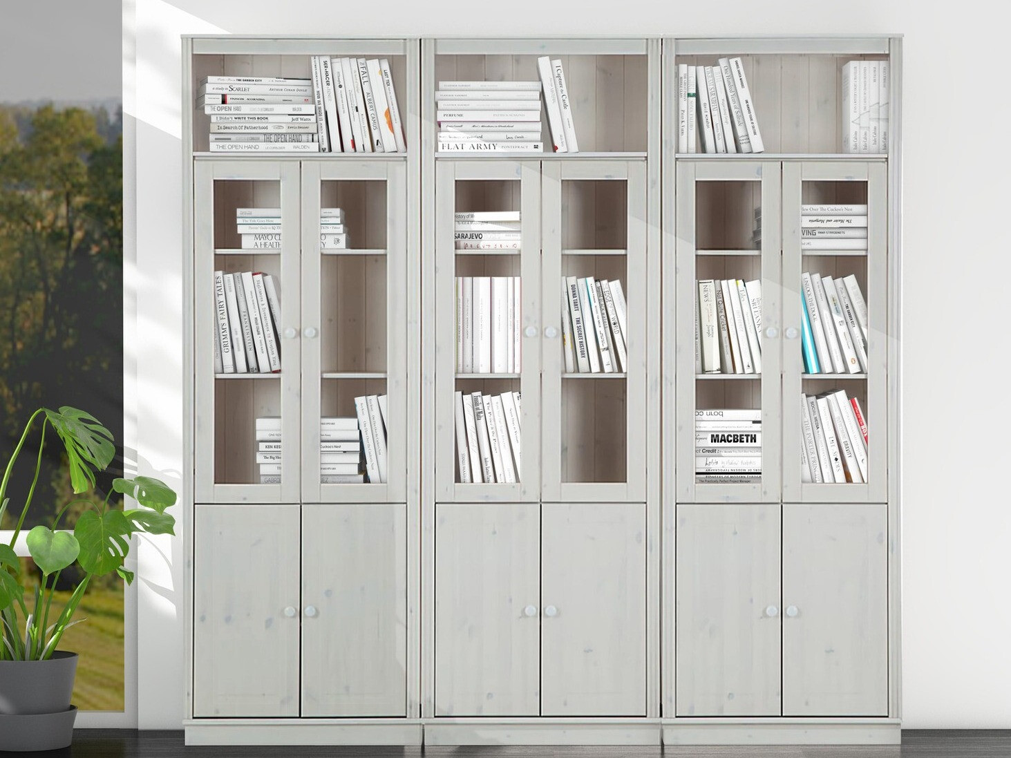 Conjunto de estantería Saltoro 114 (Gris)