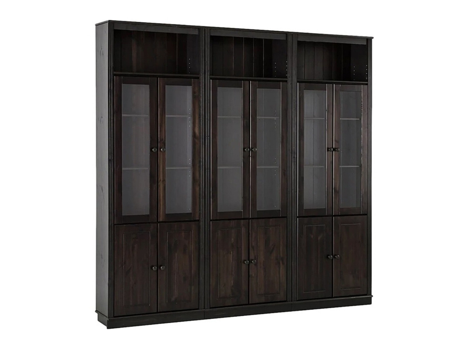 Conjunto de estantería Saltoro 114 (Marrón oscuro)