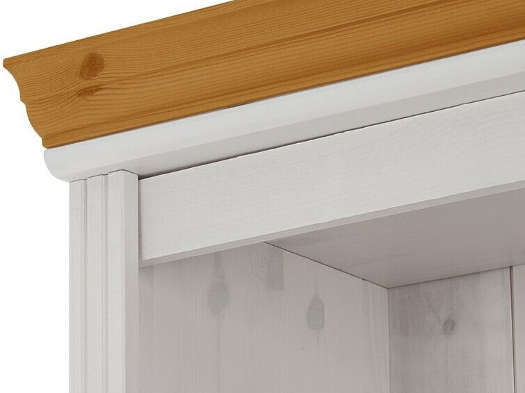 Conjunto de estantería Saltoro 119 (Blanco + Miel de roble)