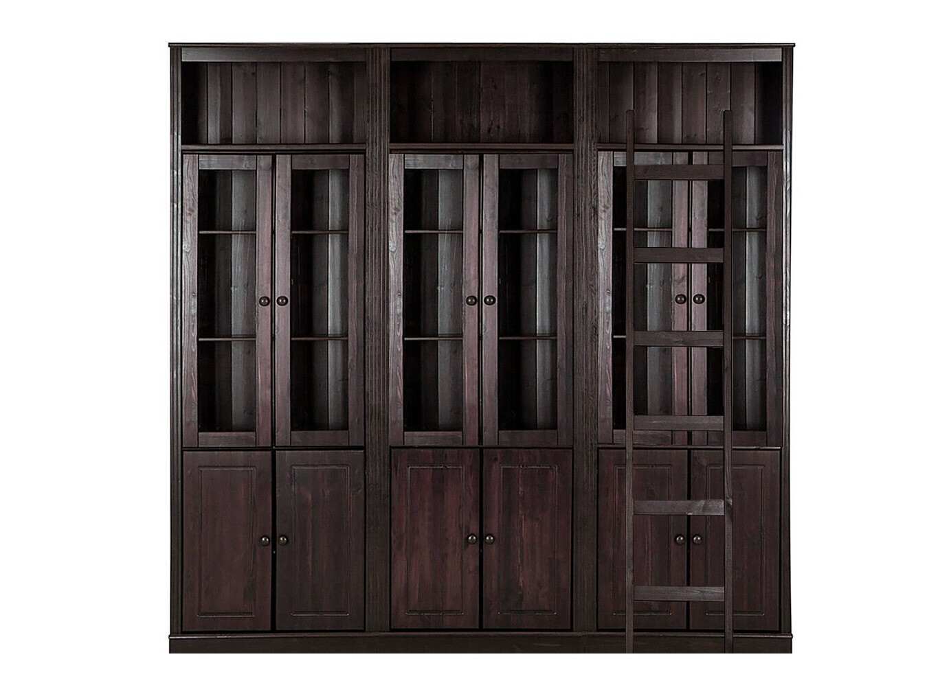 Conjunto de estantería Saltoro 130 (Marrón oscuro)