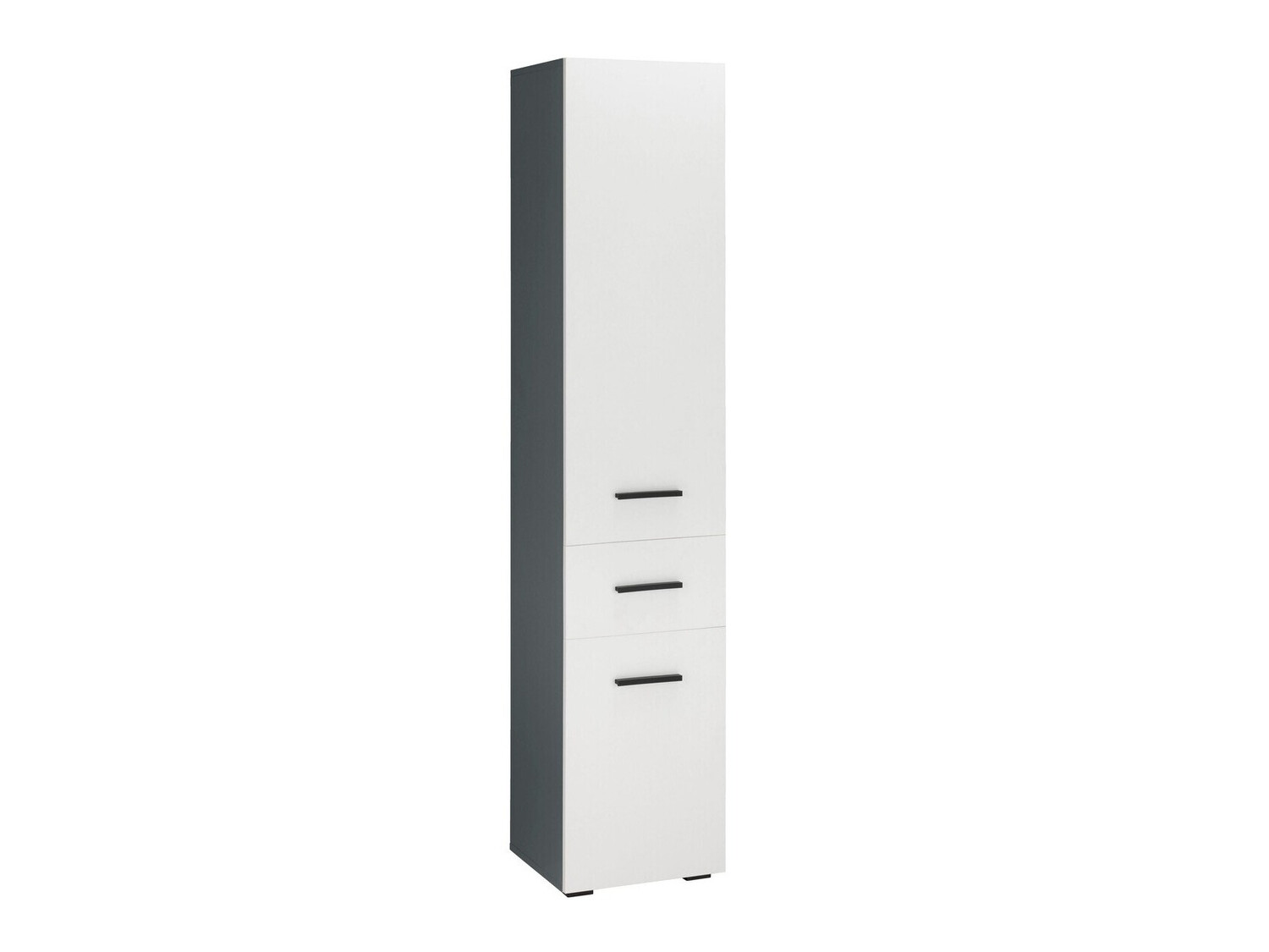 Armario de pie para baño Larlori 103 (Antracita + Blanco)