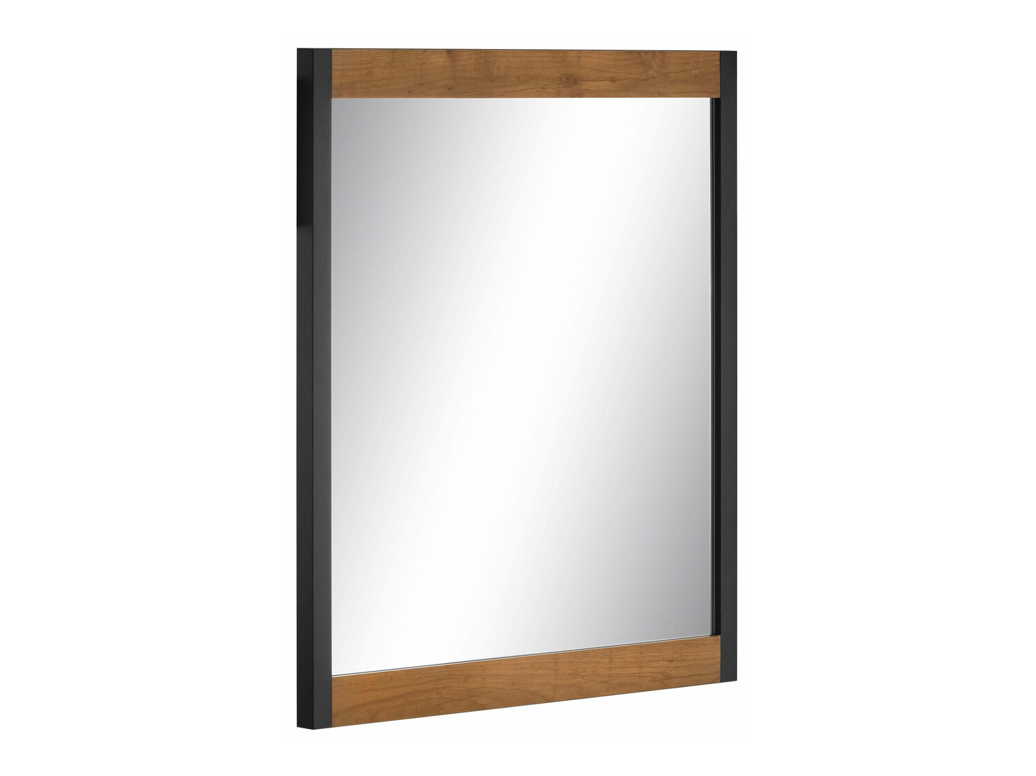 Espejo Larnovo 114 (Roble oscuro + Negro)