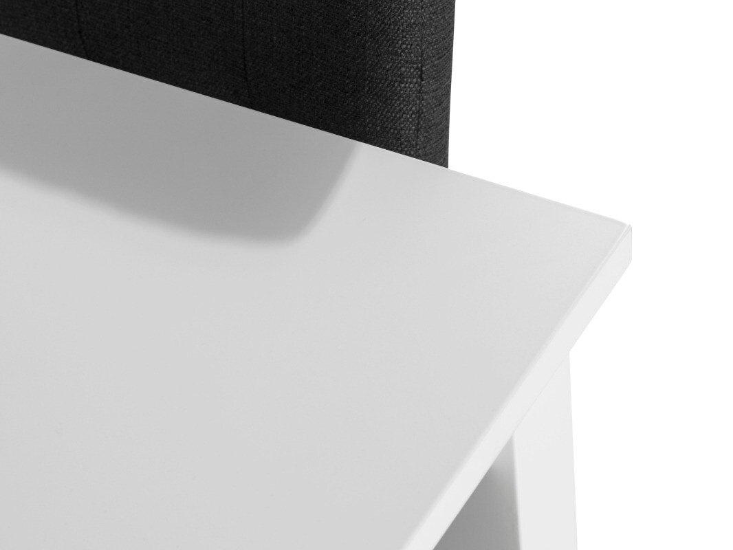 Conjunto de comedor Scandinavian Choice 671 (Gris oscuro + Blanco)