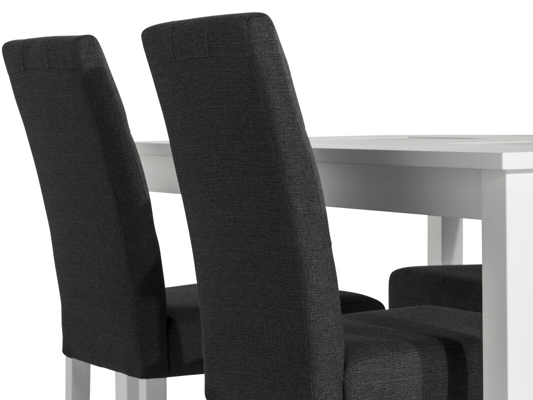 Conjunto de comedor Scandinavian Choice 671 (Gris oscuro + Blanco)