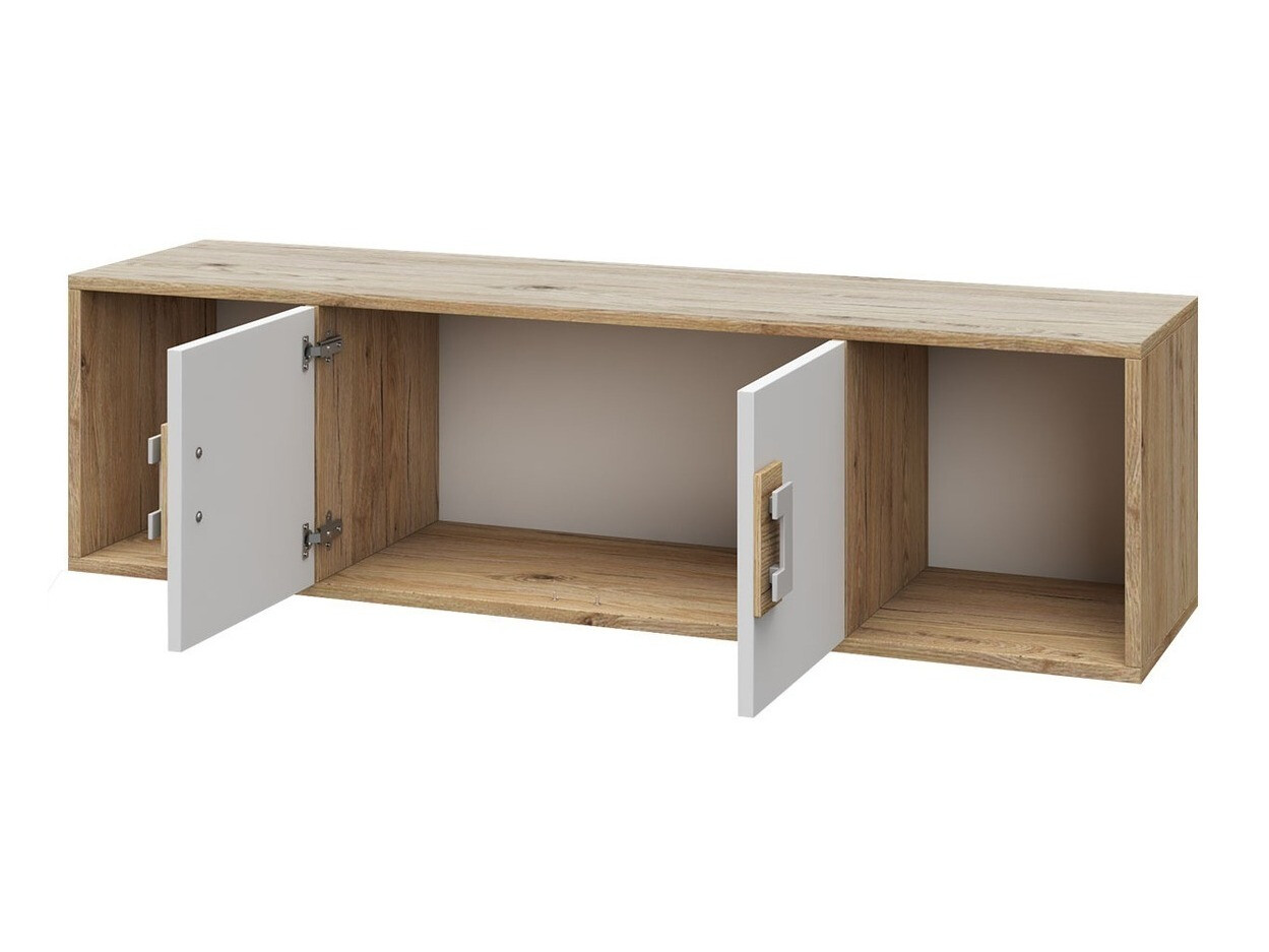 Conjunto de dormitorio infantil Balvire 116 (Roble claro + Blanco + Turquesa)