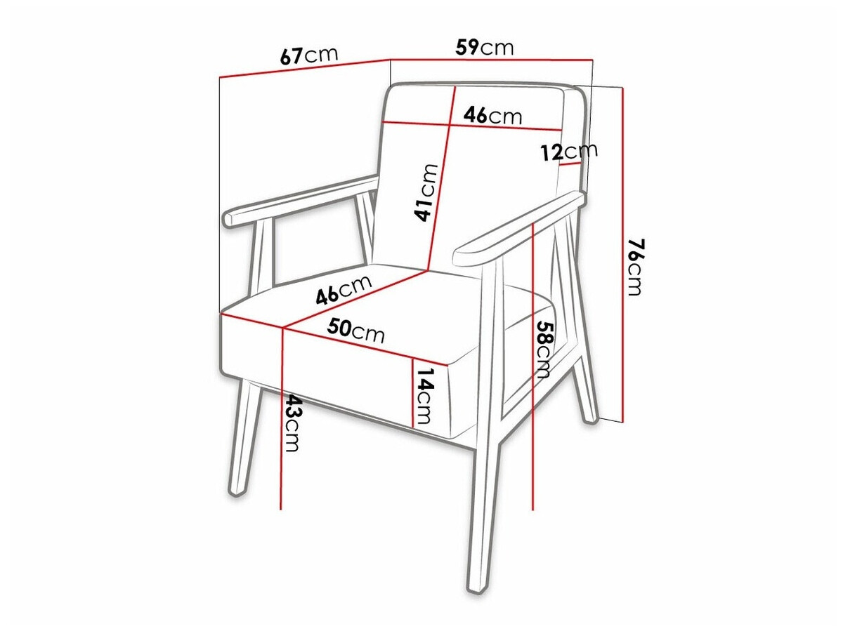 Sillón Clovis 100 (Magic Velvet 2206)