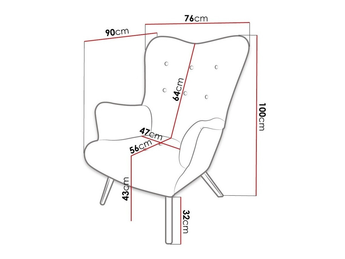 Sillón Clovis 102 (Magic Velvet 2213)