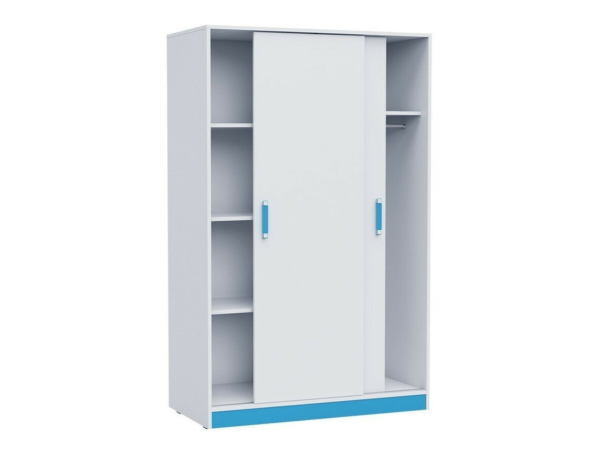 Conjunto de dormitorio infantil Lorlare 119 (Blanco + Gris)