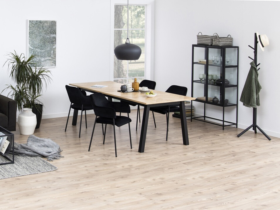 Estantería Norsica Sevferi 141 (Cenizas negro + Negro)