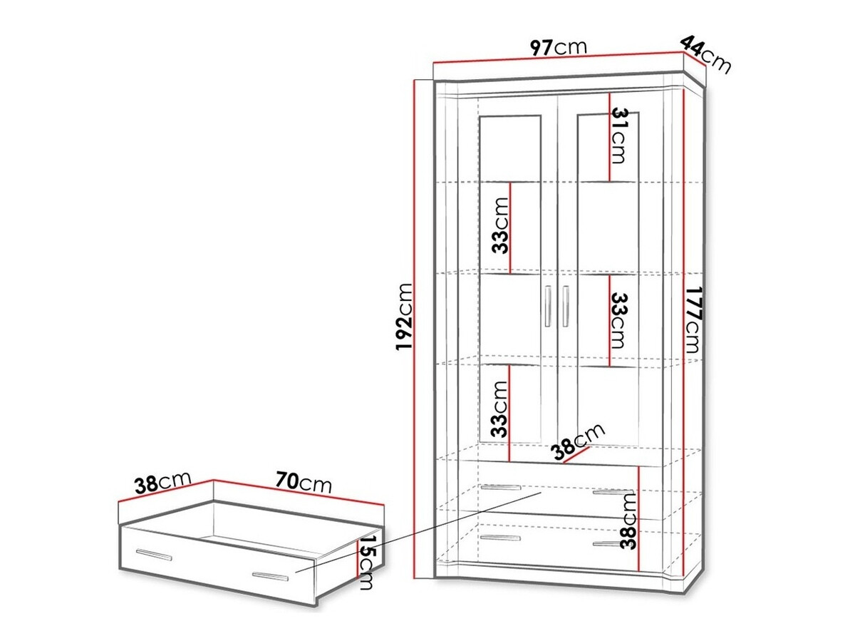 Estantería Lorelie 116 (Roble Sonoma)