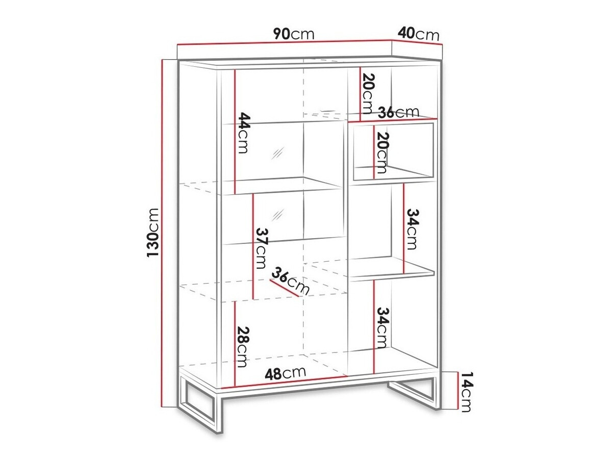 Aparador Baltesi 107 (Roble Artisan + Negro)
